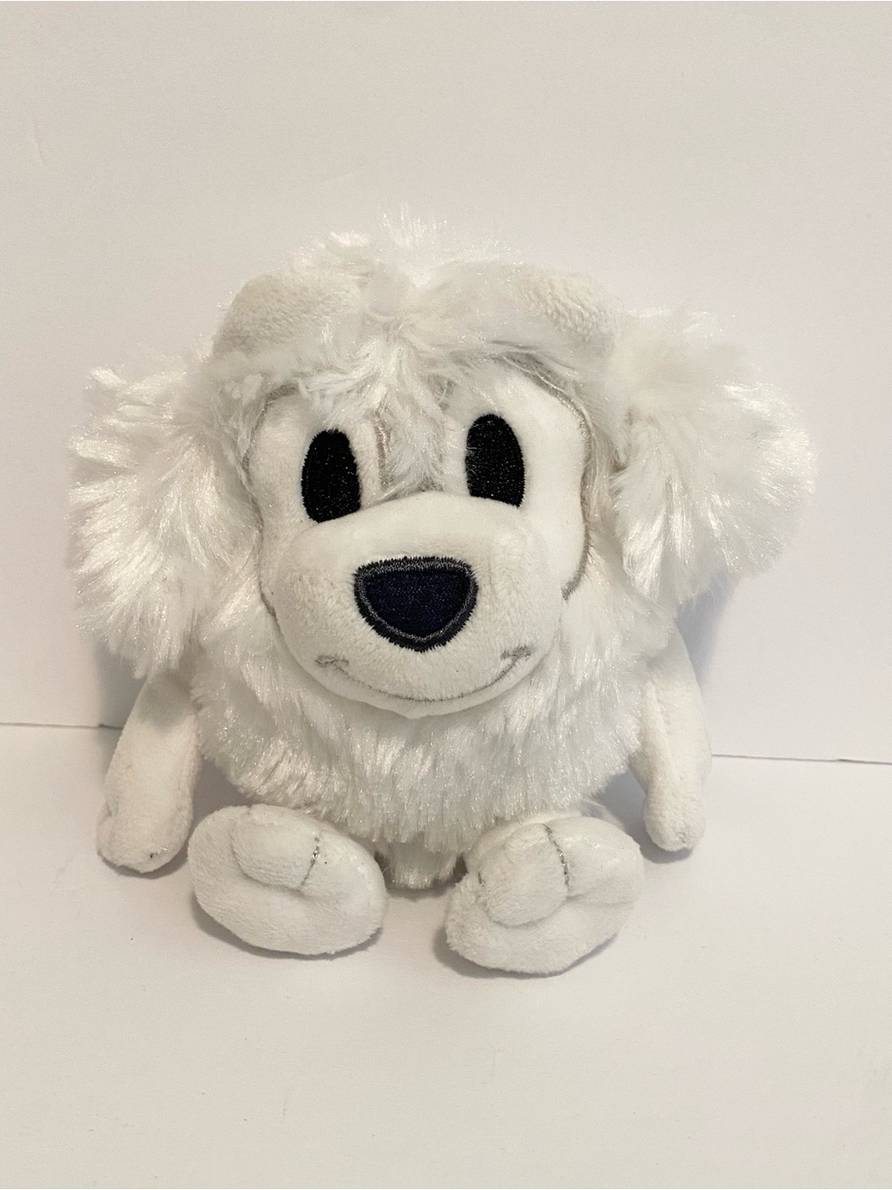 Bluey Friends Lila Plush Stuffed Animal Toy 6" White Poodle Dog Puppy Small